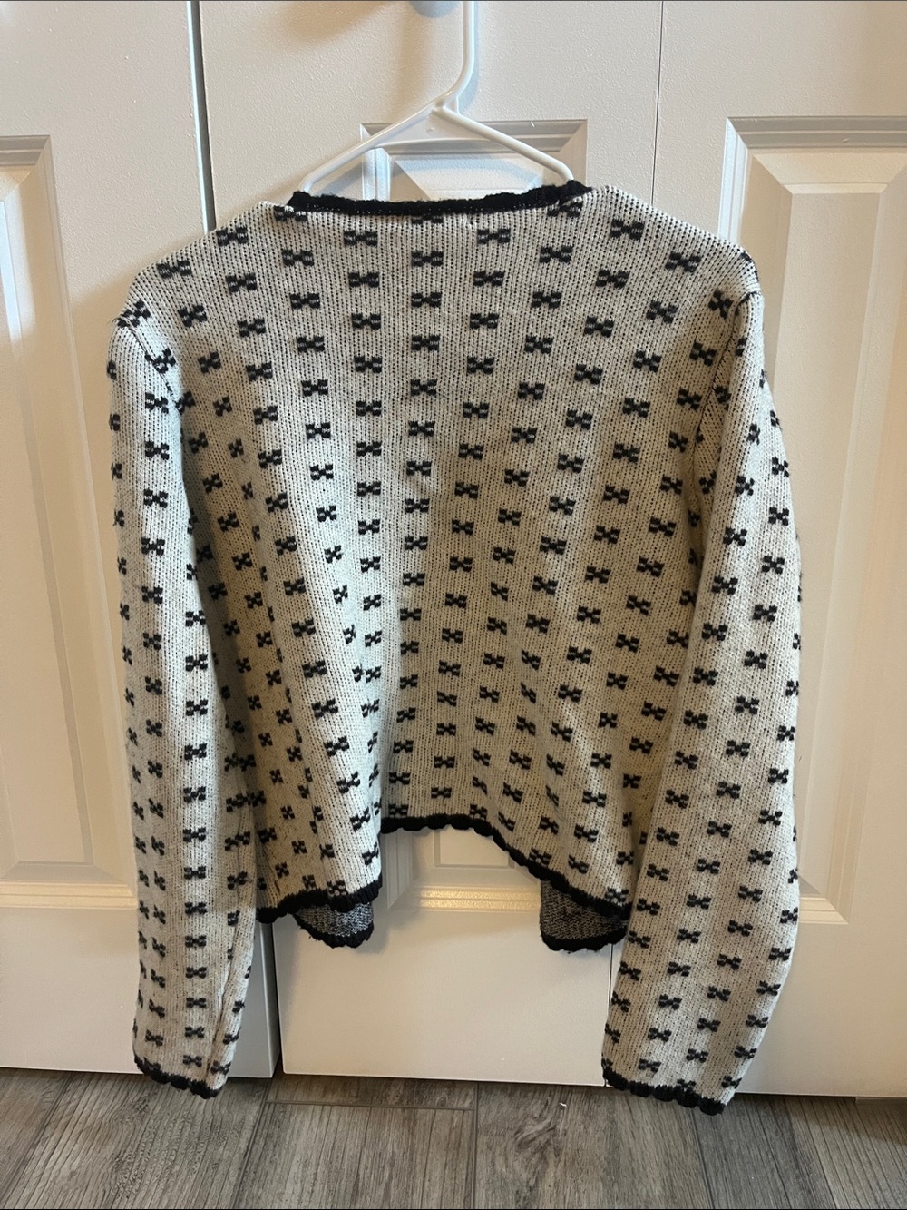 Navy & Tan Patterned Button-Front Cardigan - Picture 4 of 4